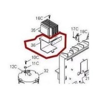 Кронштейн крепления аккумуляторов BX-P Came 119RIBX036