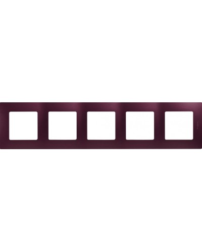 Рамка 5 постов Etika сливовый Legrand 672565 в Туле Аксессуары для кабель-канала Pintop.ru