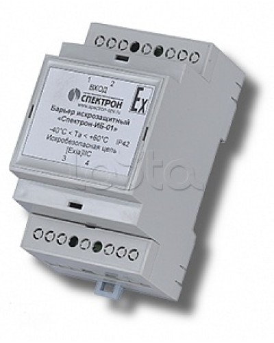 Барьер искрозащиты для цепей питания Спектрон-ИБ-01 в Туле Устройства защиты операционных процессоров (ОПС) Pintop.ru